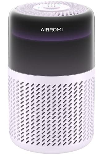 AIRROMI HEPA Air Purifier for Bedroom&Home,Pet Air Purifier for Home Pets,Removes Pet Odor,Cat Litter Smell,Dust,Smoke&Allergies,Quiet Room Air Purifier with Scents,360°Air Cleaner,A2005 Purple - Image 1