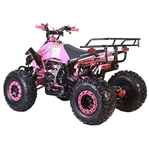 X-PRO Leopard 125 ATV 4 Wheels Quad 125cc ATV Quads with Automatic Transmission w/Reverse, Big 19"/18" Tires! (Pink) thumbnail 3