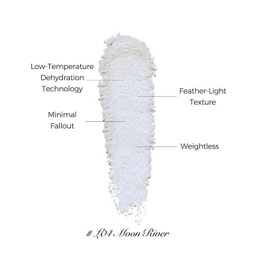 Flower Knows Little Angel Embossed Highlighter - Cool Starlight Highlighter Powder,Long-Lasting Ethereal Starry Glow,Cool Blue-Purple & White Pearl Shimmer,Galaxy-Inspired(L04 Moon River) thumbnail 3