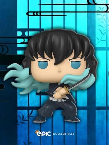 Epic Collectibles Pop Anime: Demon Slayer - Muichiro Tokito Vinyl Figure Collectibles Bundle with Compatible Funko Box Protector thumbnail 3