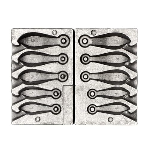 Dimatteo Bank Sinker Molds with 5 Cavities and 1,2.3-Ounce,Without Handle - Image 1