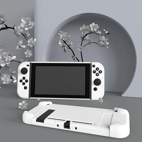 eXtremeRate PlayVital Protective Case Cover for Nintendo Switch Joy-Con Console - White thumbnail 3
