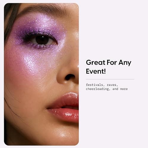 KARA BEAUTY ELECTRIC DISCO Glitter Eyeshadow Palette – 30 Color Pressed Glitter Makeup Palette for Face, Body & Eyes No Glue Needed Chunky & Fine Glitter for Rave, Festival Makeup Mermaid Vibes & More thumbnail 6