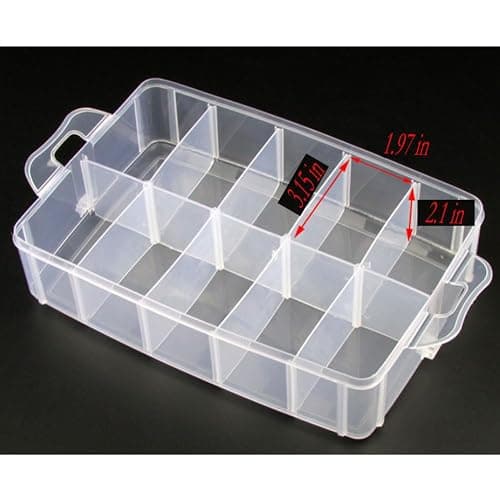 JforSJizT Washi Tape Box Organizer Storage,Divider Closet Container,3 Layers Detachable with 30 Adjustable Compartments, Masking Tape Desktop Tape DIY Sticker Roll Tape Cutter Holder Storage thumbnail 2