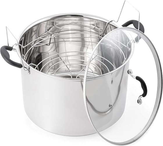 Prep•N•Cook by McSunley 21.5Qt Induction Stainless Steel Water Bath Canner - Image 1