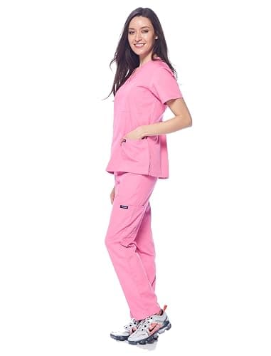 Dagacci light pink scrub set thumbnail 3
