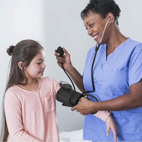 LotFancy Pediatric Blood Pressure Cuff Manual, Child Professional BP Cuff 7.2"-10.5", Children Aneroid Sphygmomanometer Small Cuff with Portable Carring Case and Zero Calibration thumbnail 7