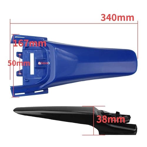 Compatible With CRF50 Refitting Rear Fender Motorcycle Accessories 50cc Mini Moto Pit Bike Mudguard Motocross Off Road Extended Longer(Black) thumbnail 2