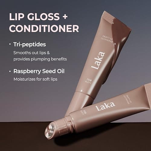 Laka Fruity Lip Glotioner, 10ml/0.33 fl.oz, Lip Gloss with High Shine Vivid Colors, Jelly tip for Hygienic & Easy Application, Plumping Conditioner, Vegan, K-Beauty​ (#701 Dolly) thumbnail 3