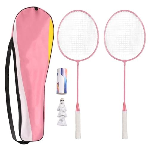 Pink Badminton Racquet Set - Image 1