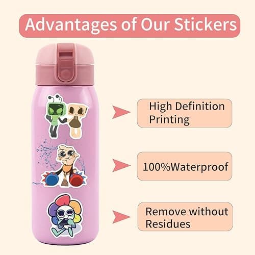 TUMAJI 110 Pcs Dandys Stickers, Cute Dandy's Stickers Vinyl Waterproof Decals for Laptop and Water Bottle, Girl Phone, Bike, Skateboard, Adults Teens Gift thumbnail 5