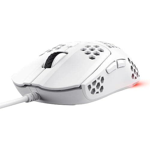 Trust Gaming GXT 928W Helox White Gaming Mouse, Superlight USB Wired Mouse 65g, Adjustable DPI (200-6400), Optical Sensor, 6 Programmable Buttons, RGB LED Lighting, Gaming PC Gaming Laptop Macbook thumbnail 8