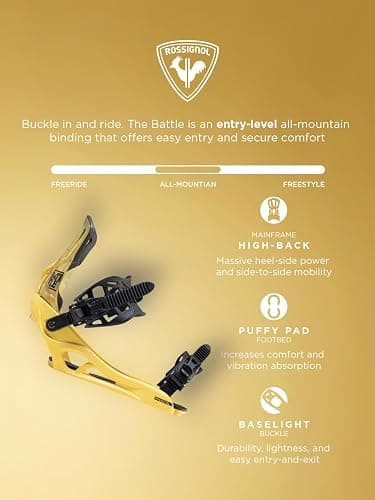 Rossignol Battle - Snowboard Binding for Men and Women thumbnail 4