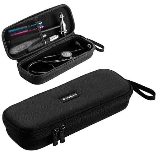 caseling Stethoscope Case For 3M Littmann Classic III, Lightweight II S.E, Cardiology IV Diagnostic, MDF Acoustica - Hard Case for Medical Tools with Pocket for Nurse Accessories - EVA Nursing Holder - Image 1