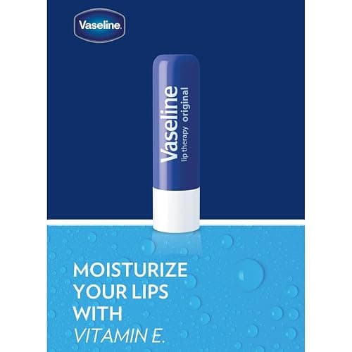 Vaseline Lip Therapy Care Original, Fast-Acting Nourishment, Ideal for Chapped, Dry, Cracked, or Damaged Lips, Lip Balm, 0.16 Ounce (Pack of 4) thumbnail 6