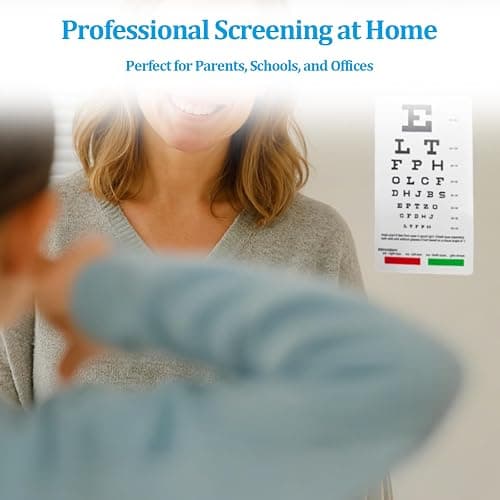 Pocket Eye Chart Dual Sided Snellen & Rosenbaum Vision Tester for Home, Office, School Use(2 Pack) thumbnail 6