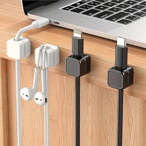 6 Pack Cord Organizer Cable Holder Clips thumbnail 5