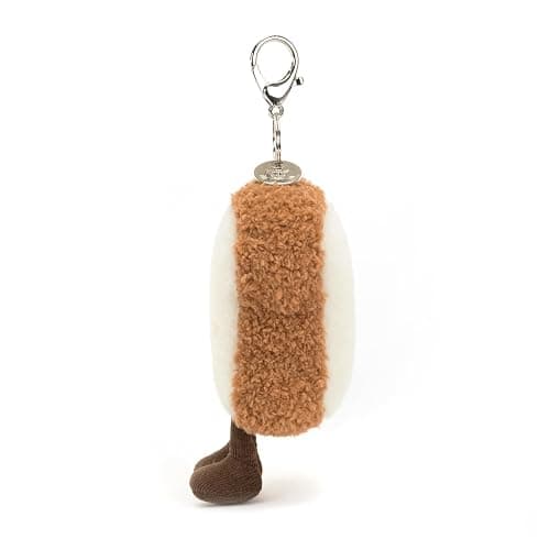 Jellycat Amuseables Toast Bag Charm, 5 inches - Food and Drink Plush Keychain - Great Gift Idea thumbnail 2