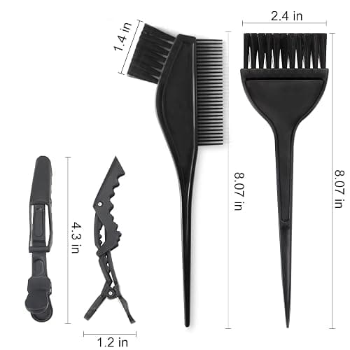Yexixsr 5Pcs Hair Bleach Kit, Hair Dye Brush, Hair Color Bowl, Clip | Professional Salon Hair Coloring Products for Hair Highlighting and Hair Bleaching at Home thumbnail 3