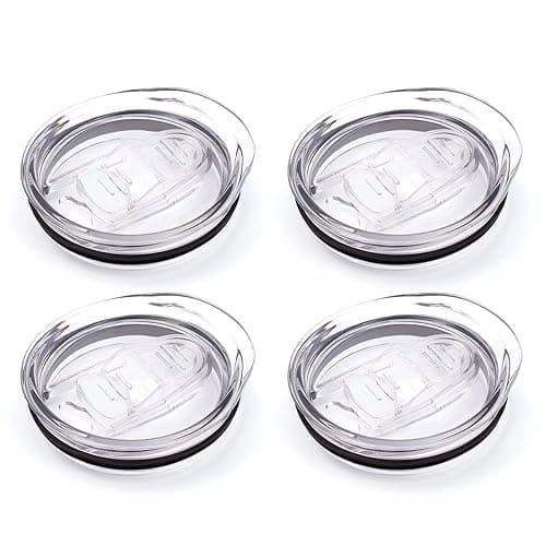 12oz stemless wine tumbler lid replacement (4 Pack)，2.9 inch diameter spill proof，for Sivaphe and Corkcicle Double-wall Stainless Steel Travel Coffee Mug - Image 1