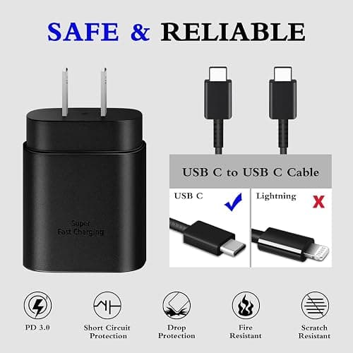 2 Pack, Type C Charger Fast Charging thumbnail 3