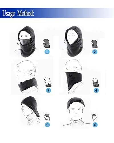 Warm Fleece Balaclava Ski Bike Full Face Mask Neck Warmer Winter Sports Cap thumbnail 5