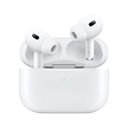 Apple AirPods Pro 2 Auricolari wireless, Auricolari Bluetooth, Cancellazione attiva del rumore, Funzione Apparecchio acustico, Trasparenza, Audio spaziale personalizzato, Alta fedeltà, Ricarica USB-C thumbnail 2