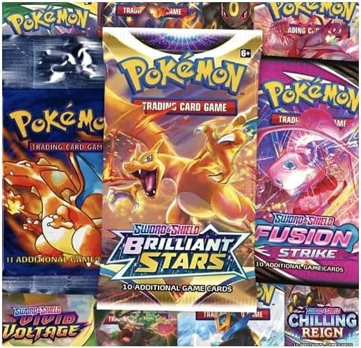 Pokemon TCG: Authentic Factory Sealed Booster Pack (Includes Mystery Card Bundle - V/VMAX 1 in 3 - Bonus Free Protective Card Holder!) thumbnail 2