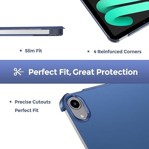 ProCase Smart Case for iPad mini 7 A17 Pro 2024/iPad Mini 6 2021 8.3 Inch iPad mini 7th/6th Gen Case, Hard Back Cover for iPad mini 8.3" 7th Gen A2995/A2996/A2993/6th Gen A2567 A2568 A2569 -Navy thumbnail 6