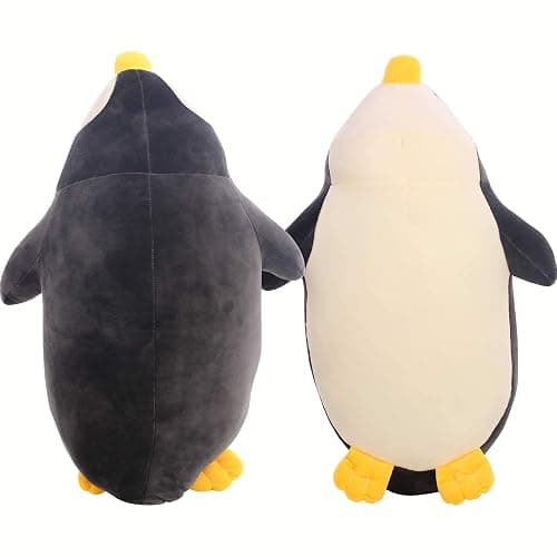 DENTRUN Penguin Stuffed Animals Bulk, Cute Penguin Plush Doll Play Toys for Kids Girls Boys Adults Birthday Xmas Halloween Present Adorable Soft Plushies, 12.20/18.11/22.44/25.98 Inchs, Blue, Black thumbnail 6