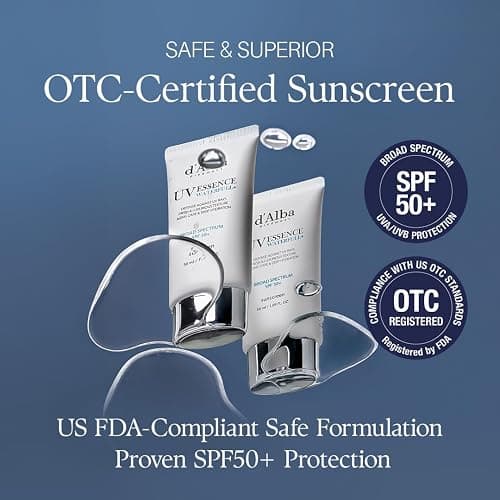 d'alba Piedmont Italian White Truffle Waterfull Essence Sunscreen, Vegan Skincare, Lightweight Sunscreen with BROAD SPECTRUM SPF 50+, Glowy, Safe for all Skin Types, Korean Skin Care (1.69 fl. oz) thumbnail 3