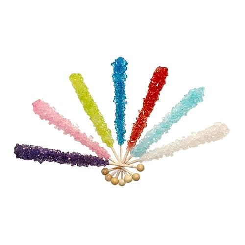 Extra Large Rock Candy Sticks: 48 Assorted Lollipop - Party Favors - Candy Buffet - Bulk Rock Candy Sticks for Birthdays, Weddings, Reception Candy, Decorationsand Baby Shower - Espeez Bulk Candy thumbnail 9