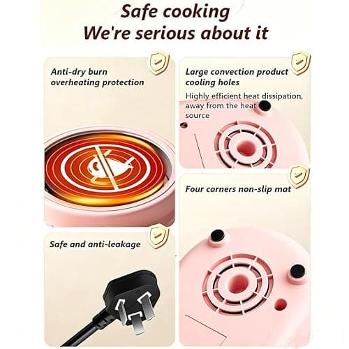 Mini Kitchen Real Cooking Sets with Electric Stove,Food Making for Beginner Cooking Educational Tool,Junior Easy Safe Tools Dishes Set (Blue) thumbnail 4