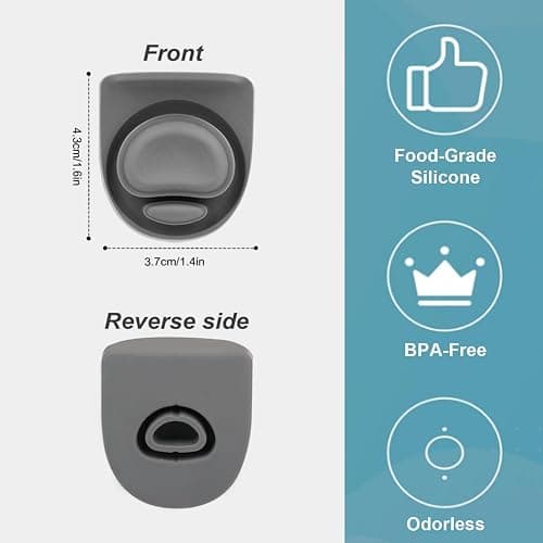 Rubber Seal Replacement Stopper,Silicone Cap Insert, Compatible with Owala Freesip Spout Lid-4 Pack Gasket Stopper Replacement Parts thumbnail 2