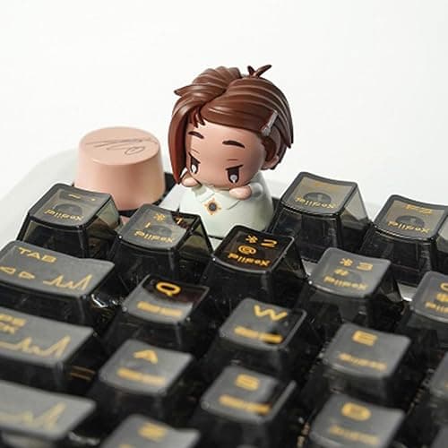 Bahomu Anime Blind Box, Cute Alien Stage Baby Series Mechanical Keycaps Blind Box Figure, Collectable PVC Figure for Birthday Gifts thumbnail 5