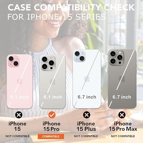 uCOLOR Compatible with iPhone 15 Pro 6.1" Wallet Case with Card Holder Slot Folio Flip PU Leather Kickstand Double Magnetic Clasp and RFID Blocking Design Cover 6.1 Inch (Pink Flowers) thumbnail 2