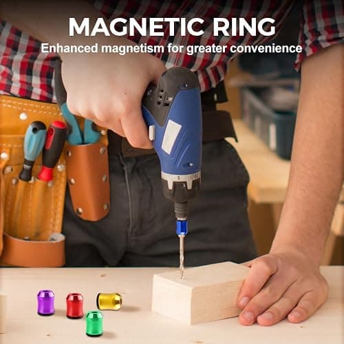 Strong Magnetic Screw Holder Ring, 2026 New Screwdriver Head Magnetic Ring Bit, Universal Magnetic Screw Holder for Drill, Anti-Slip Screwdriver Holder for Power Tools, Mechanics & Carpenters (A) thumbnail 7