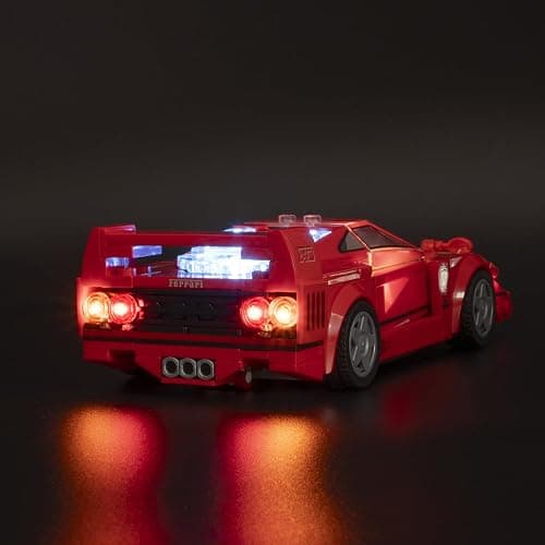 LBASE Wireless LED Light Kit for Lego Speed Champions - Car Building Blocks Lighting Set with Transparent Display Box, 1 Set + 1 Box of Random Lights (Model Not Included) thumbnail 8