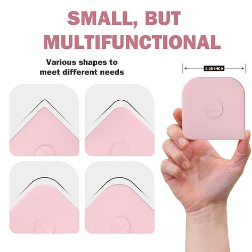 Pan Scraper, 5 Pcs Pot Scraper Plastic, Pot Scraper Non Scratch for Cast Iron, Pot and Pan Cleaning, Sturdy Scraper Kitchen Tool, Pink thumbnail 3