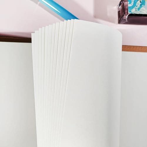 135 Blätter A5 Papier Leeres, OVISEEN 6 Löcher A5Nachfüllpapier Nachfüllbare Refill Paper Nachfülleinlagen für Notizbuch, Tagbuch, Skizze, Malerei(3 Packungen) thumbnail 4