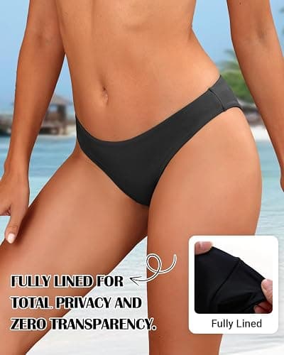 Tempt Me Women Low Rise Bikini Bottoms - Moderate Coverage Bathing Suit Bottoms Low Waisted Swimsuit Bottoms Brief 2025 thumbnail 4
