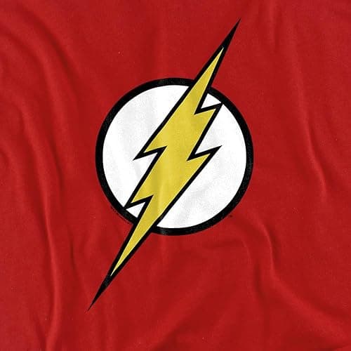 Popfunk The Flash Lightning Bolt Logo T Shirt Red thumbnail 2