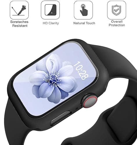Sport Band and Case for Apple Watch Band 40mm 44mm 46mm 42mm 41mm 45mm 38mm iWatch Bands for Women/Men,Silicone Waterproof Strap with Cover Combo for Apple Watch Series 11 10 9 8 7 6 5 4 SE Ultra/2 3 thumbnail 4