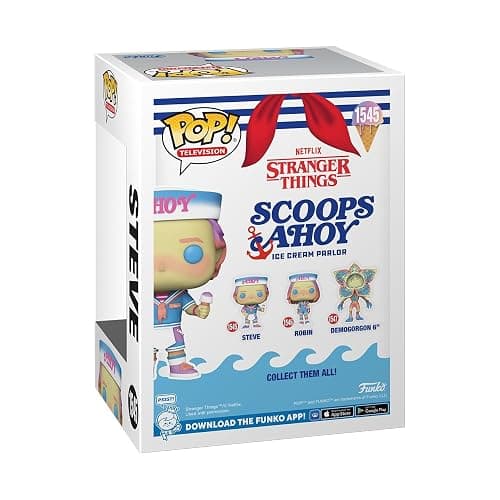 Funko POP! TV: Stranger Things - Steve Harrington - Stranger Thingseve - (Scoops Ahoy) - Collectable Vinyl Figure - Gift Idea - Official Merchandise - for Kids & Adults - TV Fans thumbnail 3