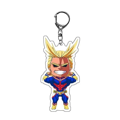 YLEAFUN 6/8 Pcs MHA Keychains set Cute Acrylic Pendant Izuku Midoriya Todoroki Toga Himiko Anime Key Rings Decoration Gift thumbnail 6