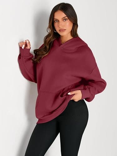 Trendy Queen Womens Oversized Hoodies Fleece Sweatshirts Fall Fashion Pullover Sweaters Winter Clothes thumbnail 2