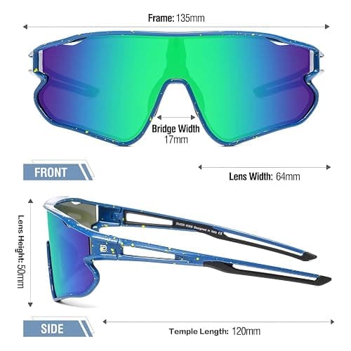 DUCO Kids Sunglasses Youth Baseball Sun Glasses Lightweight TR90 Frame UV400 Sports Cycling Shades for Boys Girls DK268 thumbnail 3