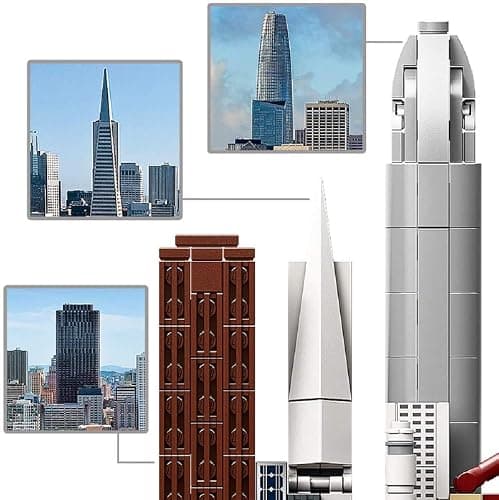 LEGO Architecture Skyline Collection 21043 San Francisco Building Kit Includes Alcatraz Model, Golden Gate Bridge and Other San Francisco Architectural Landmarks (565 Pieces) thumbnail 6