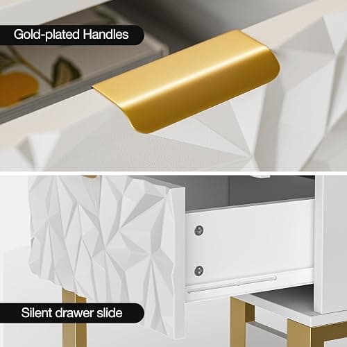 Paddie Barber Station for Hair Stylist, Wall Mount Salon Storage Cabinet with Drawers & Shelf, Makeup Organizer Beauty Spa Stylist Equipment Bathroom Dresser (White) - Whtie thumbnail 6
