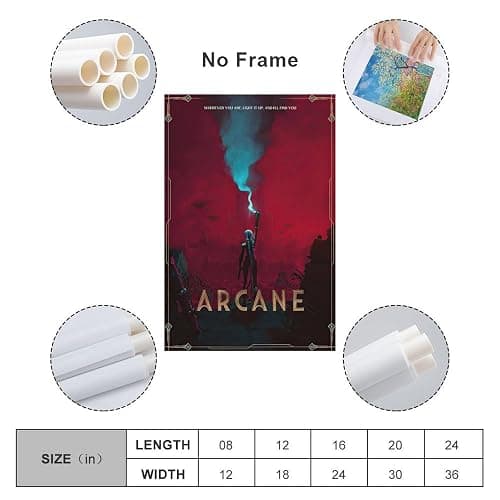 YMSVMKLF Arcane Canvas Poster Bedroom Decor Landscape Office Room Decor Gift 12x18inch(30x45cm) - 18L" x 12W" thumbnail 2